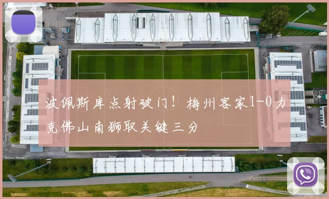 波佩斯库点射破门！梅州客家1-0力克佛山南狮取关键三分